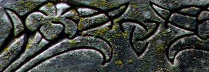 Detail of baby grave