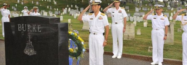 Japanese memorial to ADM Burke