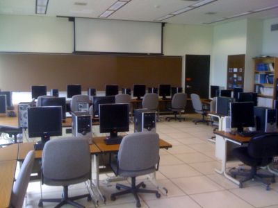 Photo of a computer lab