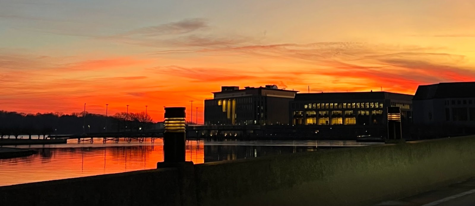 Nimitz at sunset