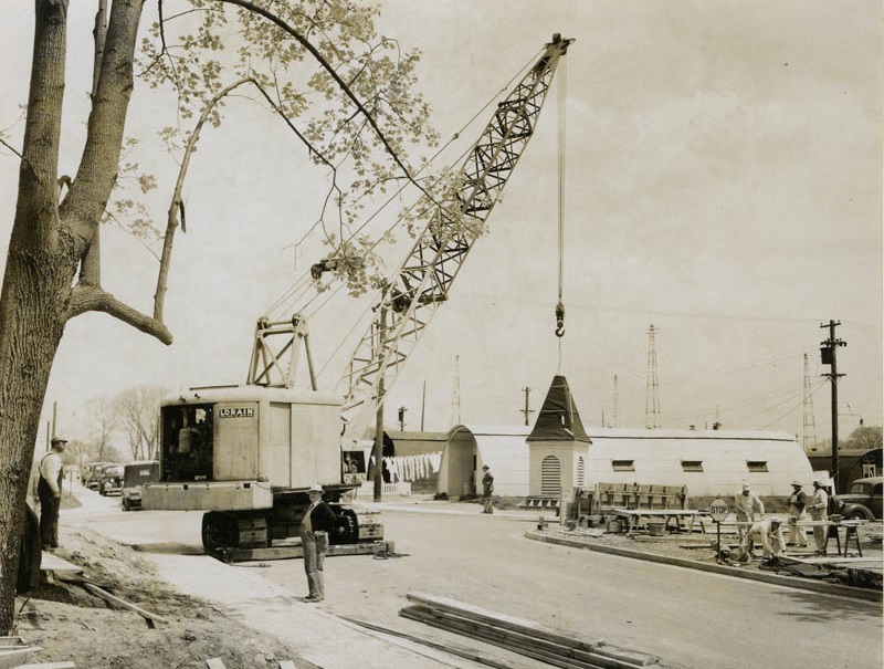 Chapel Building 127NS: Chapel construction 1948