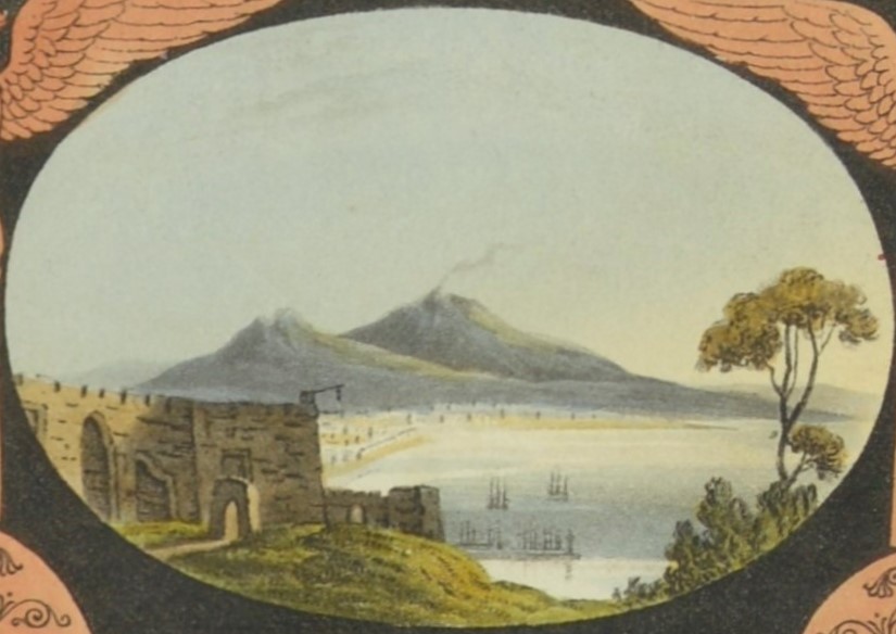 Detail from the illustrated tile page of Naples and the Campagna Felice (London, 1815)