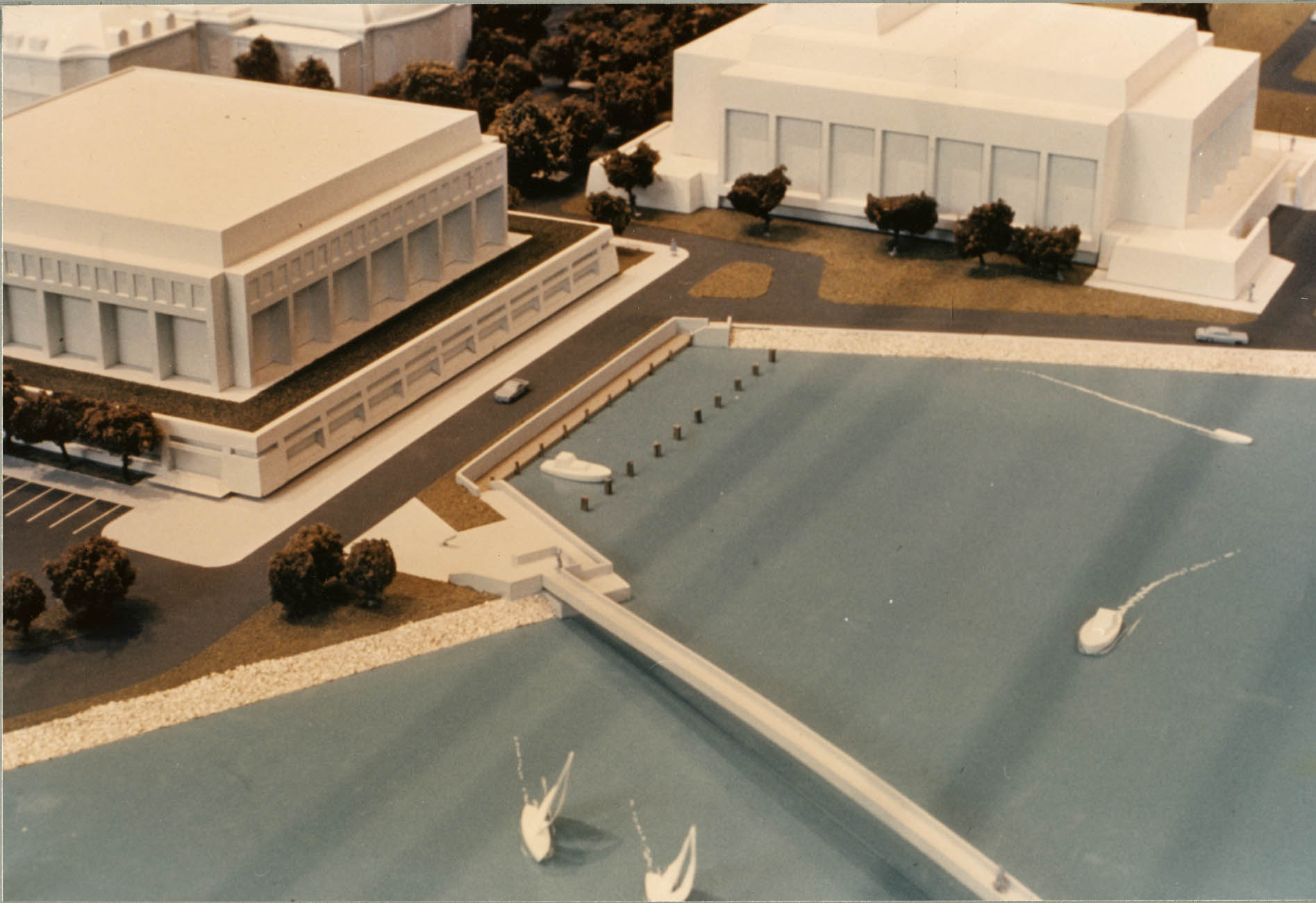 New Naval Academy: Library and theater model