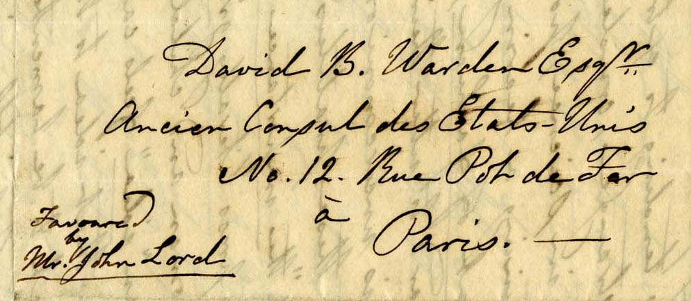 Social Commentary: Warden's address in Paris