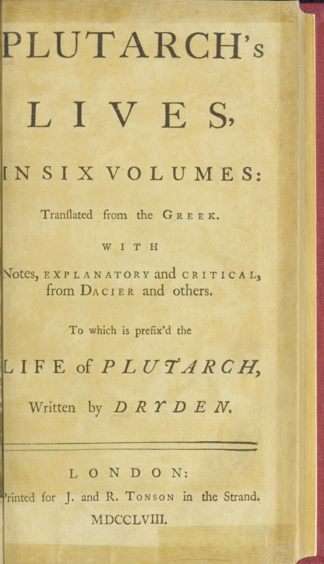 Tiberius Gracchus: Plutarchs lives