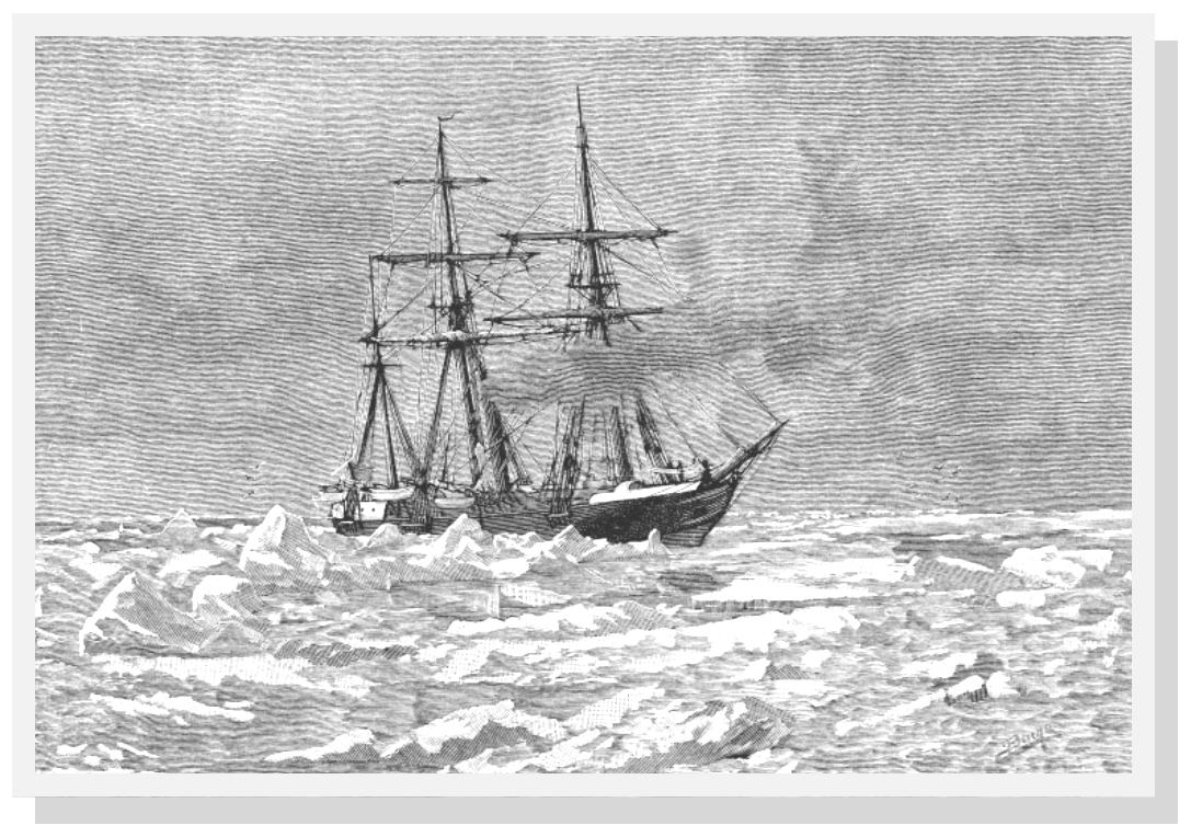 Voyage of the Jeannette: Jeannette in the ice