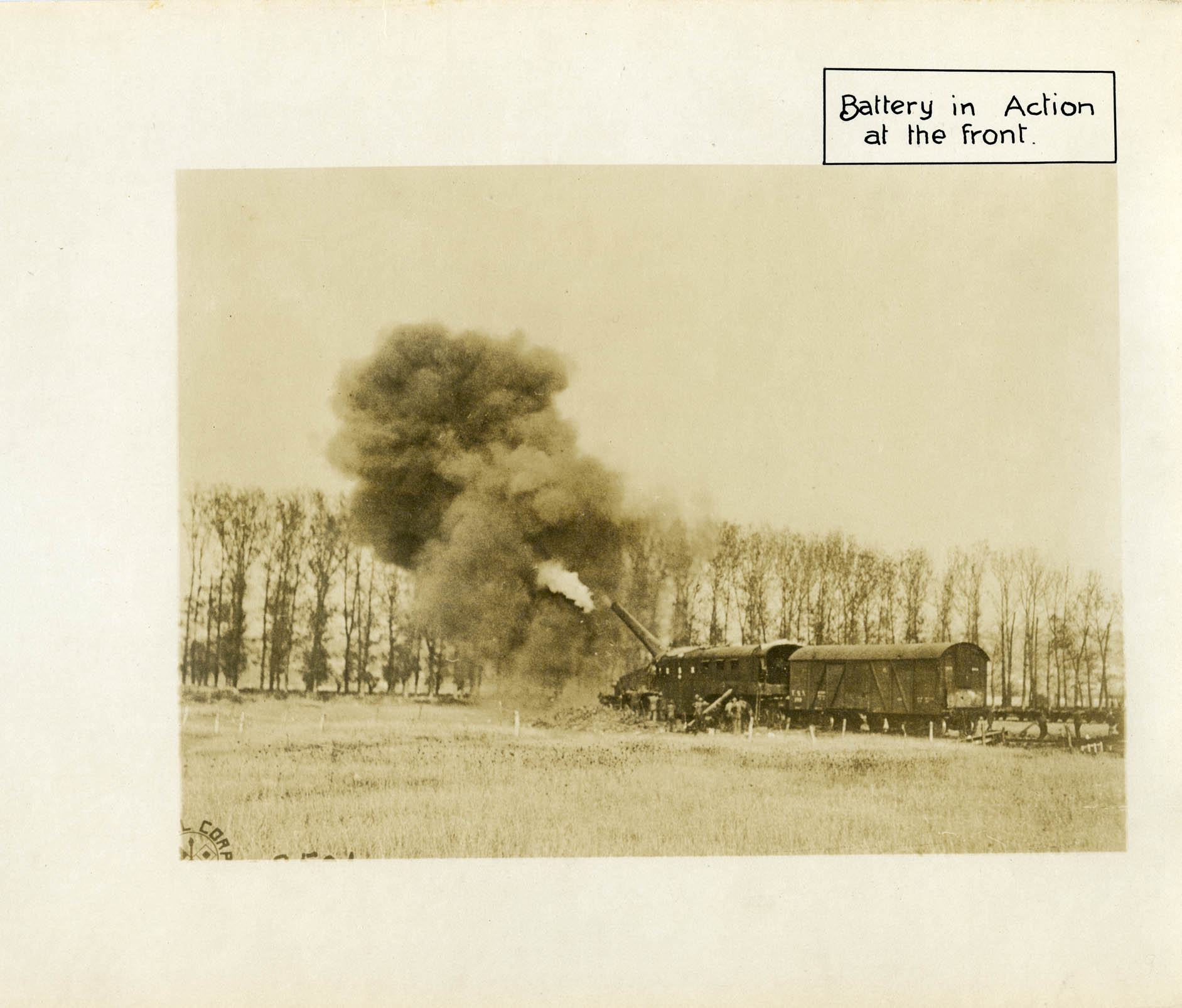 When Battleships Had Wheels: Battery in action at the front